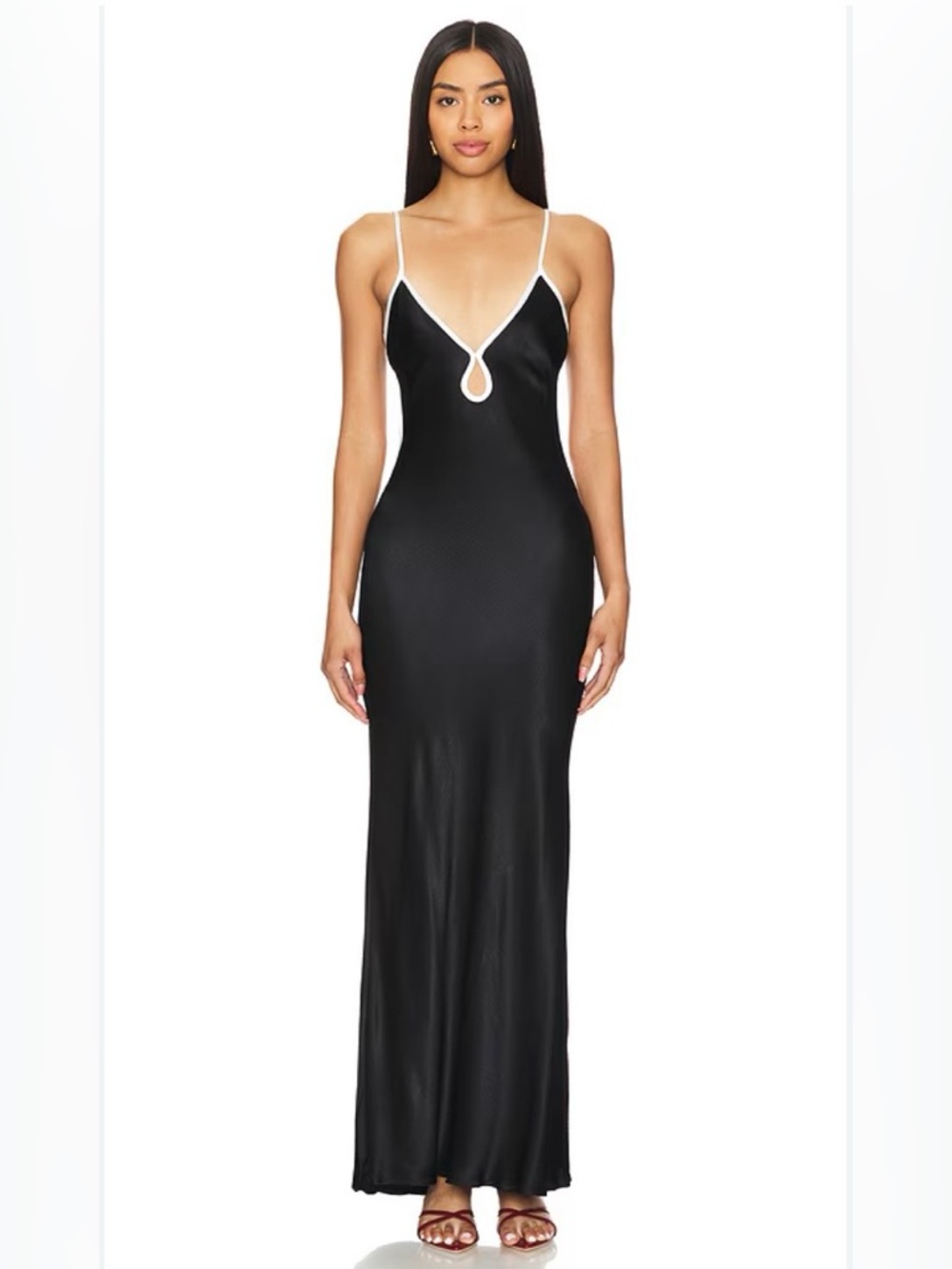 BNWT Bev and bridge cedar city maxi dress black and white